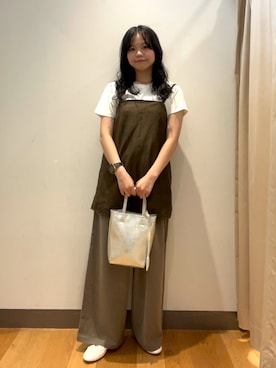 「KBF（ケイビーエフ）のアイテム（パンツ）」を使った、harunaさん（レディース・158cm）の夏コーディネート