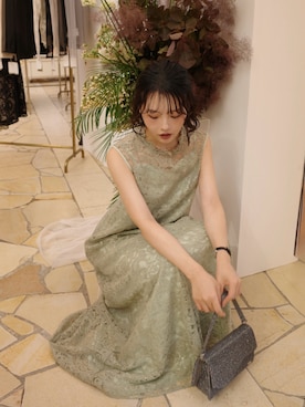 「アイテム（ドレス）」を使った、LE'RURE STAFFさん（レディース・166cm）の夏コーディネート