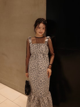 「アイテム（ドレス）」を使った、LE'RURE STAFFさん（レディース・166cm）の夏コーディネート