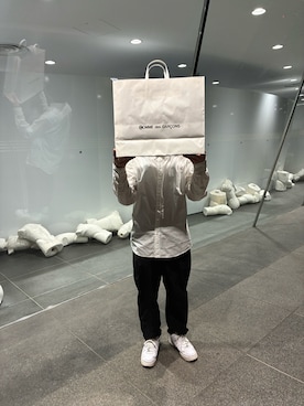 「COMME des GARCONS（コムデギャルソン）のアイテム」を使った、なまえさん（メンズ・165cm）の春コーディネート