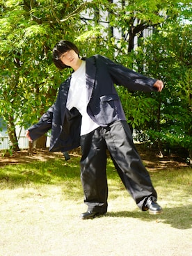 「Needles（ニードルス）のアイテム（パンツ）」を使った、なまえさん（メンズ・165cm）の春コーディネート