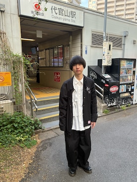 「Needles（ニードルス）のアイテム（パンツ）」を使った、なまえさん（メンズ・165cm）の春コーディネート