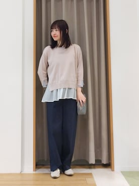 「grove（グローブ）のアイテム」を使った、ERIKOさん（レディース・155cm）の春コーディネート