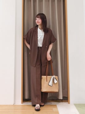 「grove（グローブ）のアイテム」を使った、ERIKOさん（レディース・155cm）の夏コーディネート