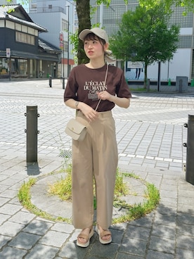 「grove（グローブ）のアイテム」を使った、ERIKOさん（レディース・155cm）の春コーディネート