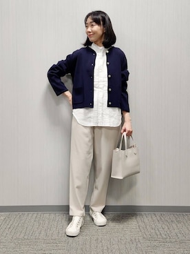 「INDIVI（インディヴィ）のアイテム」を使った、naraさん（レディース・157cm）の春コーディネート