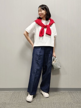 「MINIMUM（ミニマム）のアイテム」を使った、naraさん（レディース・157cm）の春コーディネート