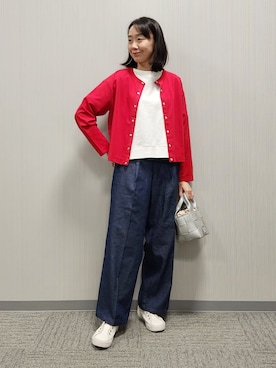 「MINIMUM（ミニマム）のアイテム」を使った、naraさん（レディース・157cm）の春コーディネート