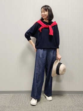 「MINIMUM（ミニマム）のアイテム」を使った、naraさん（レディース・157cm）の春コーディネート