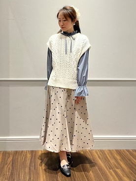 「grove（グローブ）のアイテム」を使った、とらこさん（レディース・153cm）の春コーディネート