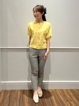 「esche（エッシュ）のアイテム」を使った、とらこさん（レディース・153cm）の春コーディネート