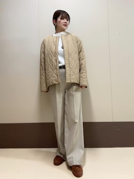 「SUPERGA（スペルガ）のアイテム」を使った、Atsumiさん（レディース・158cm）の秋コーディネート