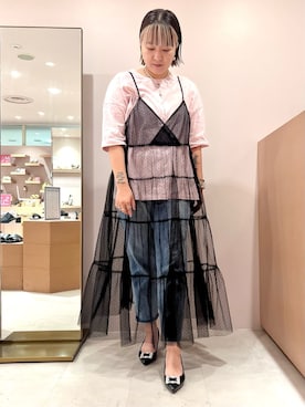 「ESPERANZA（エスペランサ）のアイテム」を使った、TAKAさん（レディース・159cm）の秋コーディネート