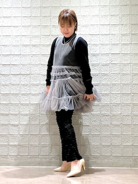 「ESPERANZA（エスペランサ）のアイテム」を使った、TAKAさん（レディース・159cm）の春コーディネート