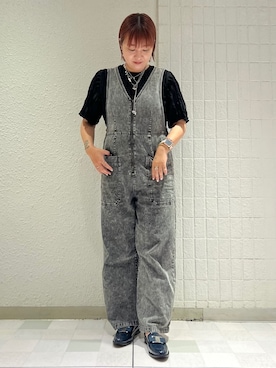 「アイテム（パンプス、ブルー系）」を使った、TAKAさん（レディース・160cm）の夏コーディネート