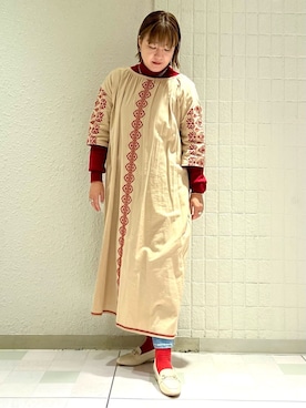 「ESPERANZA（エスペランサ）のアイテム」を使った、TAKAさん（レディース・159cm）の冬コーディネート