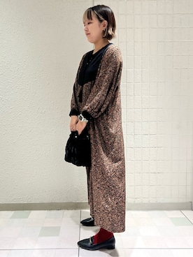 「ESPERANZA（エスペランサ）のアイテム」を使った、TAKAさん（レディース・159cm）の秋コーディネート