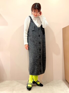「ESPERANZA（エスペランサ）のアイテム（パンプス）」を使った、TAKAさん（レディース・159cm）の春コーディネート