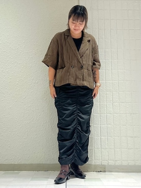 「ESPERANZA（エスペランサ）のアイテム」を使った、TAKAさん（レディース・159cm）の秋コーディネート