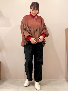 TAKAさん(レディース・159cm)の冬コーディネート
