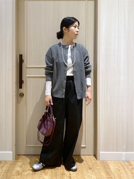 「SHOO・LA・RUE（シューラルー）のアイテム（その他パンツ）」を使った、ERIさん（レディース・157cm）の秋コーディネート
