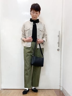 「DRESKIP（ドレスキップ）のアイテム」を使った、みぃさん（レディース・159cm）の春コーディネート