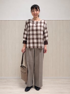 まつみさん（レディース・162cm）の秋コーディネート