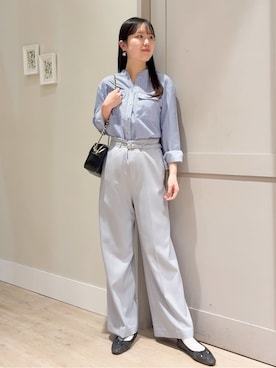 「COUP DE CHANCE（クードシャンス）のアイテム」を使った、Mayuさん（レディース・165cm）の春コーディネート