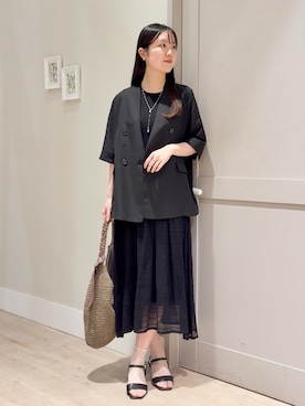 「Sunauna（スーナウーナ）のアイテム」を使った、Mayuさん（レディース・165cm）の春コーディネート