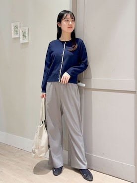 「grove（グローブ）のアイテム（パンツ）」を使った、Mayuさん（レディース・165cm）の春コーディネート