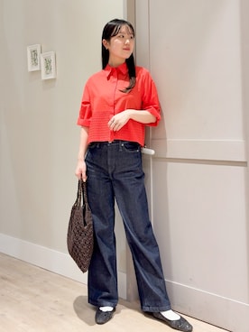 「SOMETHING（サムシング）のアイテム」を使った、Mayuさん（レディース・165cm）の春コーディネート