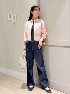 「SOMETHING（サムシング）のアイテム（パンツ）」を使った、Mayuさん（レディース・165cm）の春コーディネート
