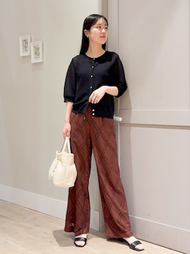 「grove（グローブ）のアイテム」を使った、Mayuさん（レディース・165cm）の夏コーディネート