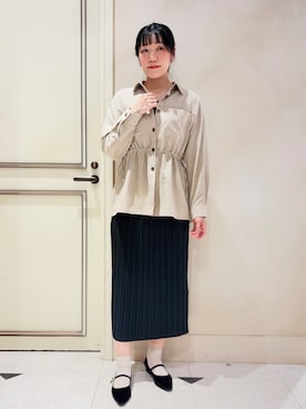 「grove（グローブ）のアイテム」を使った、あみぴーさん（レディース・170cm）の秋コーディネート