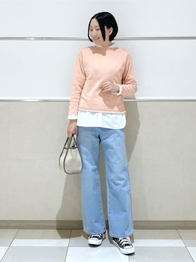 「MINIMUM（ミニマム）のアイテム（スカート）」を使った、erikoさん（レディース・165cm）の冬コーディネート