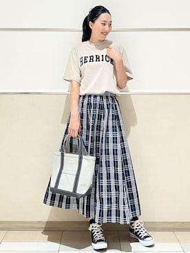 「ORCIVAL（オーシバル）のアイテム」を使った、erikoさん（レディース・165cm）の夏コーディネート