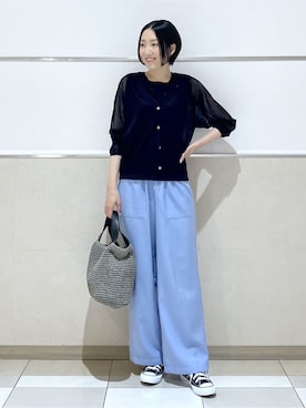 「INDIVI（インディヴィ）のアイテム」を使った、erikoさん（レディース・165cm）の春コーディネート