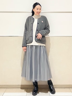 「Vincent et Mireille（バンソンエミレイユ）のアイテム」を使った、erikoさん（レディース・165cm）の秋コーディネート