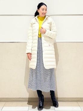 「Vincent et Mireille（バンソンエミレイユ）のアイテム」を使った、erikoさん（レディース・165cm）の冬コーディネート