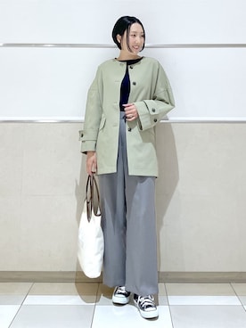 「esche（エッシュ）のアイテム」を使った、erikoさん（レディース・165cm）の冬コーディネート