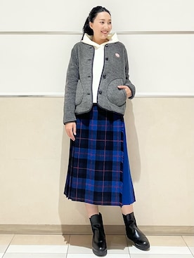 「Vincent et Mireille（バンソンエミレイユ）のアイテム」を使った、erikoさん（レディース・165cm）の秋コーディネート