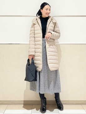 「Vincent et Mireille（バンソンエミレイユ）のアイテム」を使った、erikoさん（レディース・165cm）の秋コーディネート