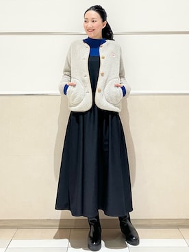 「Vincent et Mireille（バンソンエミレイユ）のアイテム」を使った、erikoさん（レディース・165cm）の秋コーディネート