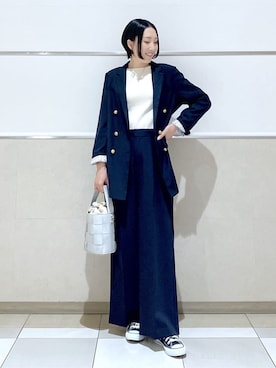 「THE SHOP TK （ザ ショップ ティーケー ）のアイテム」を使った、erikoさん（レディース・165cm）の冬コーディネート