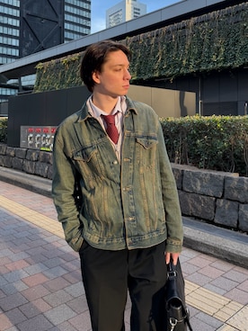 「COACH（コーチ）のアイテム（バッグ）」を使った、miksturaglazaさん（メンズ・178cm）の春コーディネート
