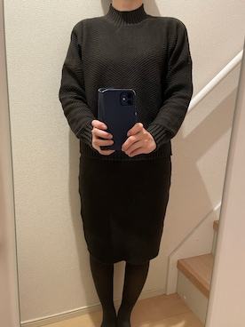 「冬」｜「アイテム（セットアップ）」を使った、mi_hoさん（レディース・157cm）の冬コーディネート