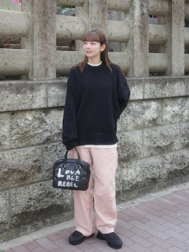 「COMME des GARCONS（コムデギャルソン）のアイテム」を使った、かぁまなちゃんさん（レディース・162cm）の春コーディネート