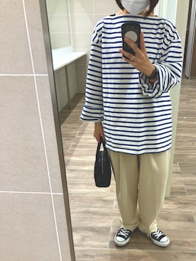 「CONVERSE（コンバース）のconverse（コンバース） ALL STAR OX（オールスターOX）（スニーカー）」を使った、あきこさん（レディース・159cm）の春コーディネート