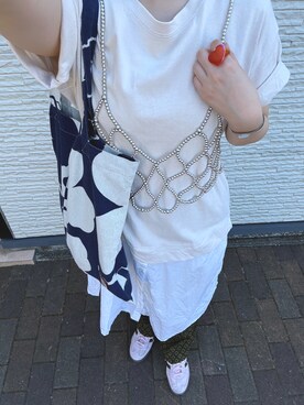 「marimekko（マリメッコ）のアイテム」を使った、neinen54さん（レディース・154cm）の秋コーディネート