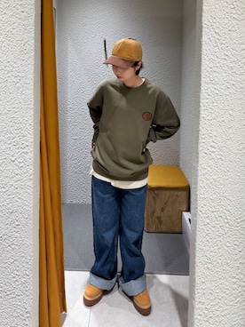 「スタッフ」｜linさん（レディース・160cm）の秋コーディネート